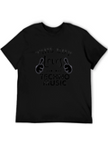 This Guy Loves Techno Music Graphic Tee