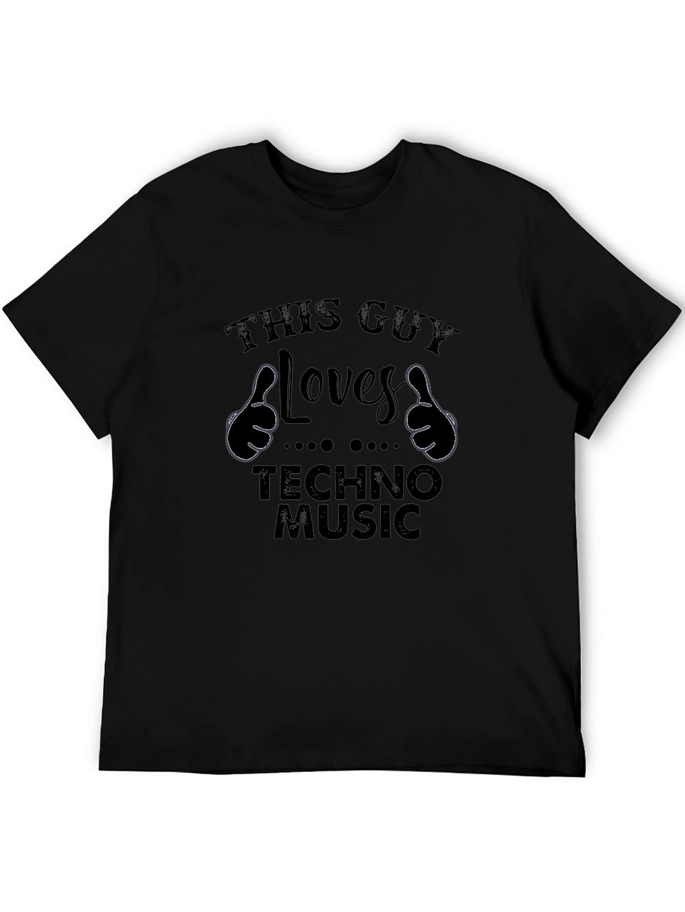 This Guy Loves Techno Music Graphic Tee