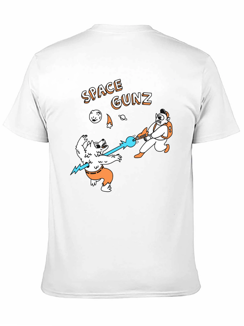 Space Gunz Graphic Tee - Unique Design Black T-Shirt