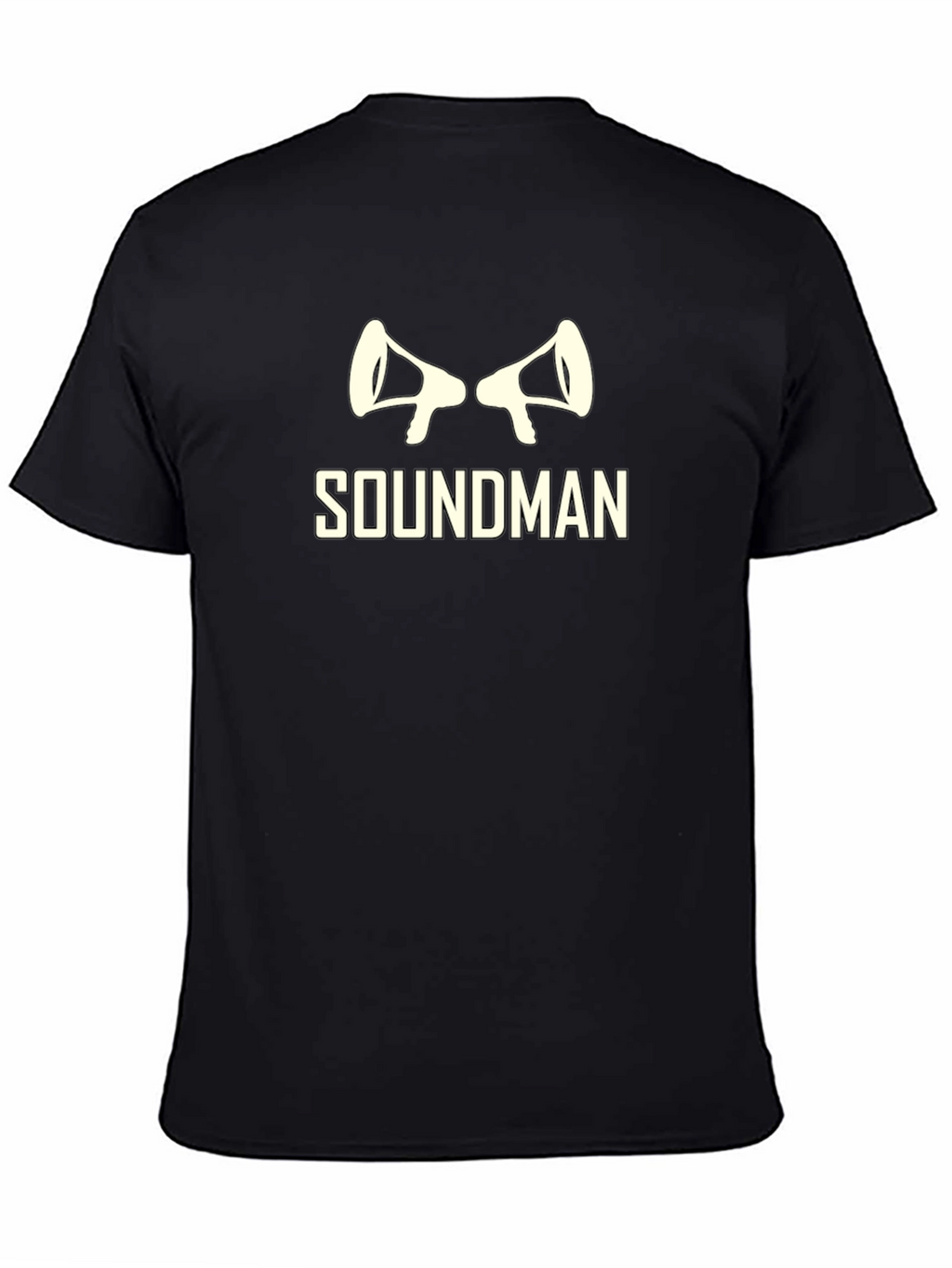 Soundman Graphic Tee - Black Cotton T-Shirt