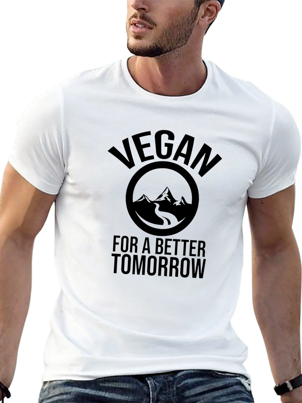 Vegan For A Better Tomorrow Black T-Shirt