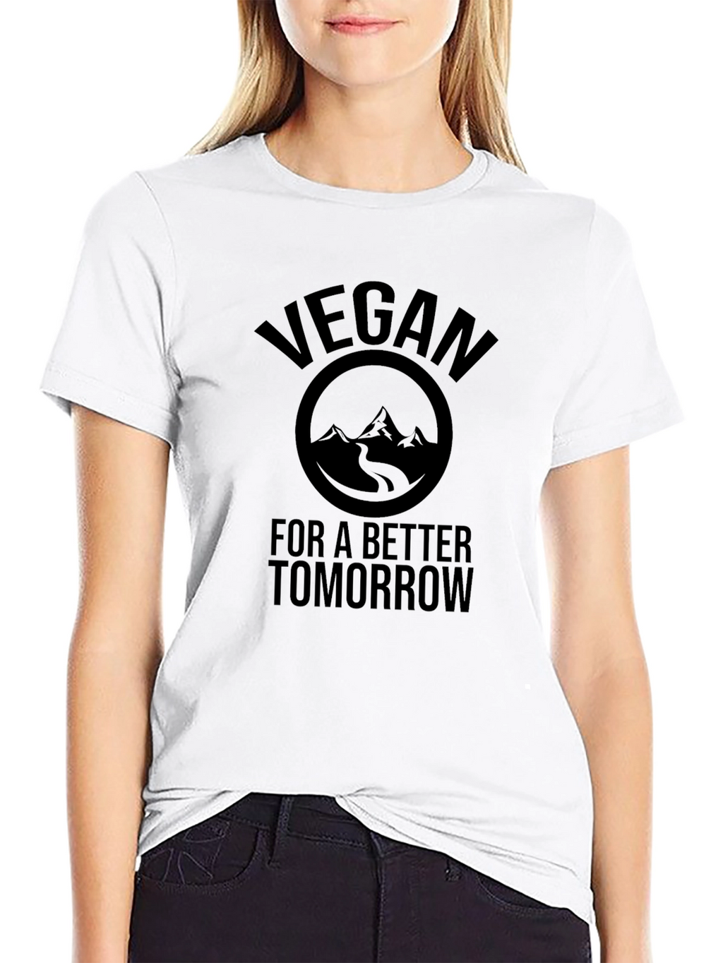 Vegan For A Better Tomorrow Black T-Shirt