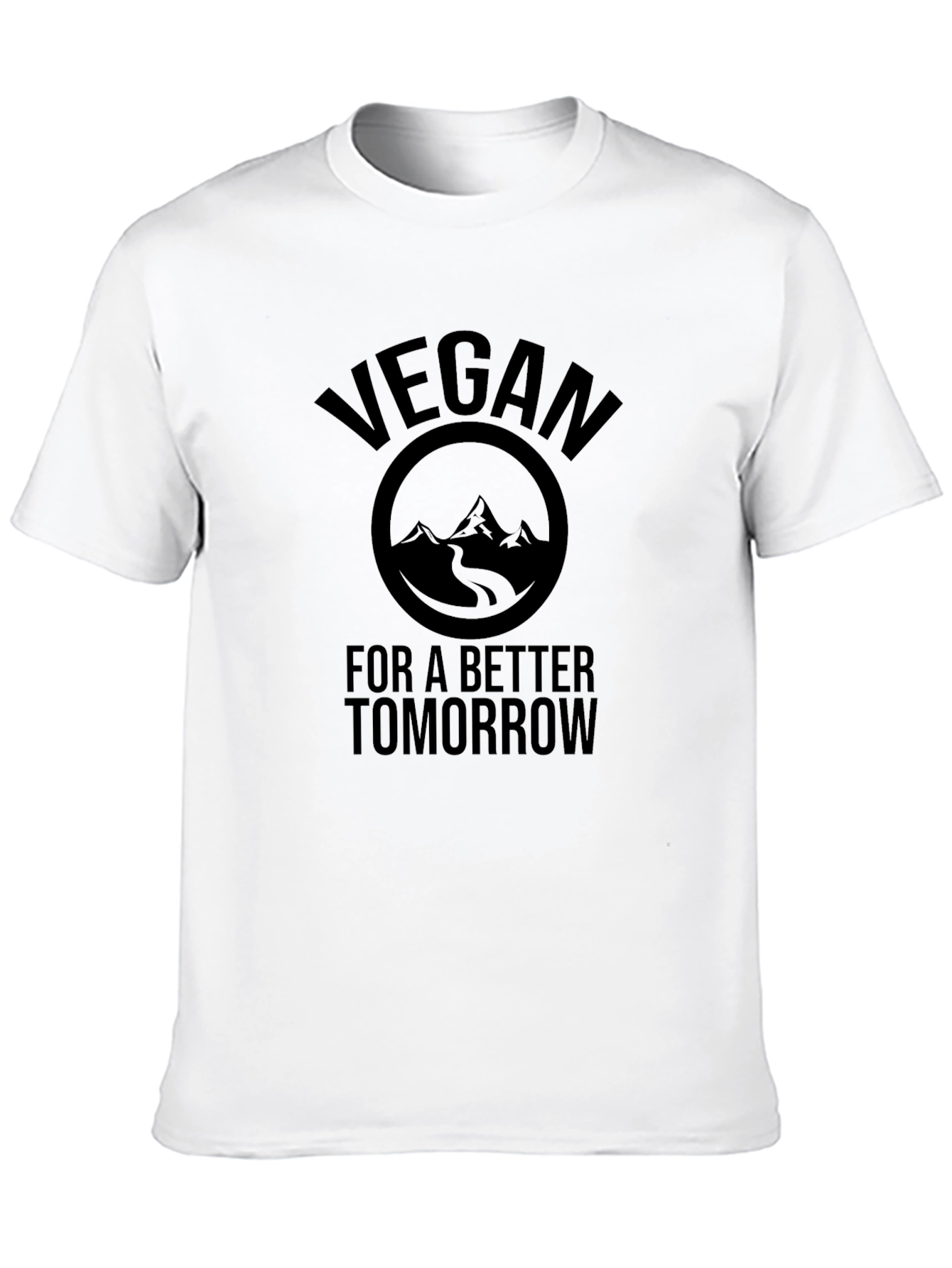 Vegan For A Better Tomorrow Black T-Shirt