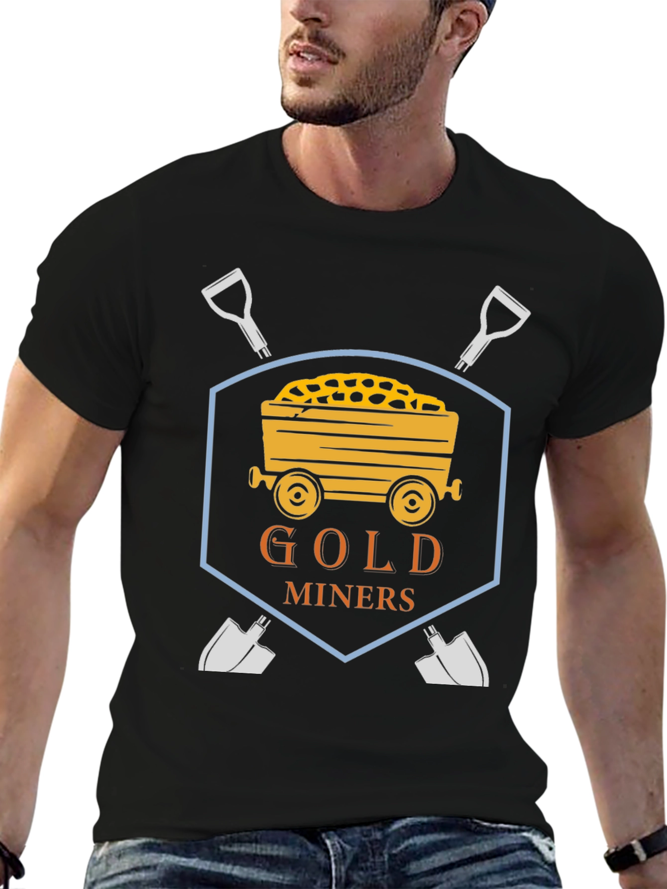 Gold Miners Graphic T-Shirt - Novelty Tee for Mining Fans