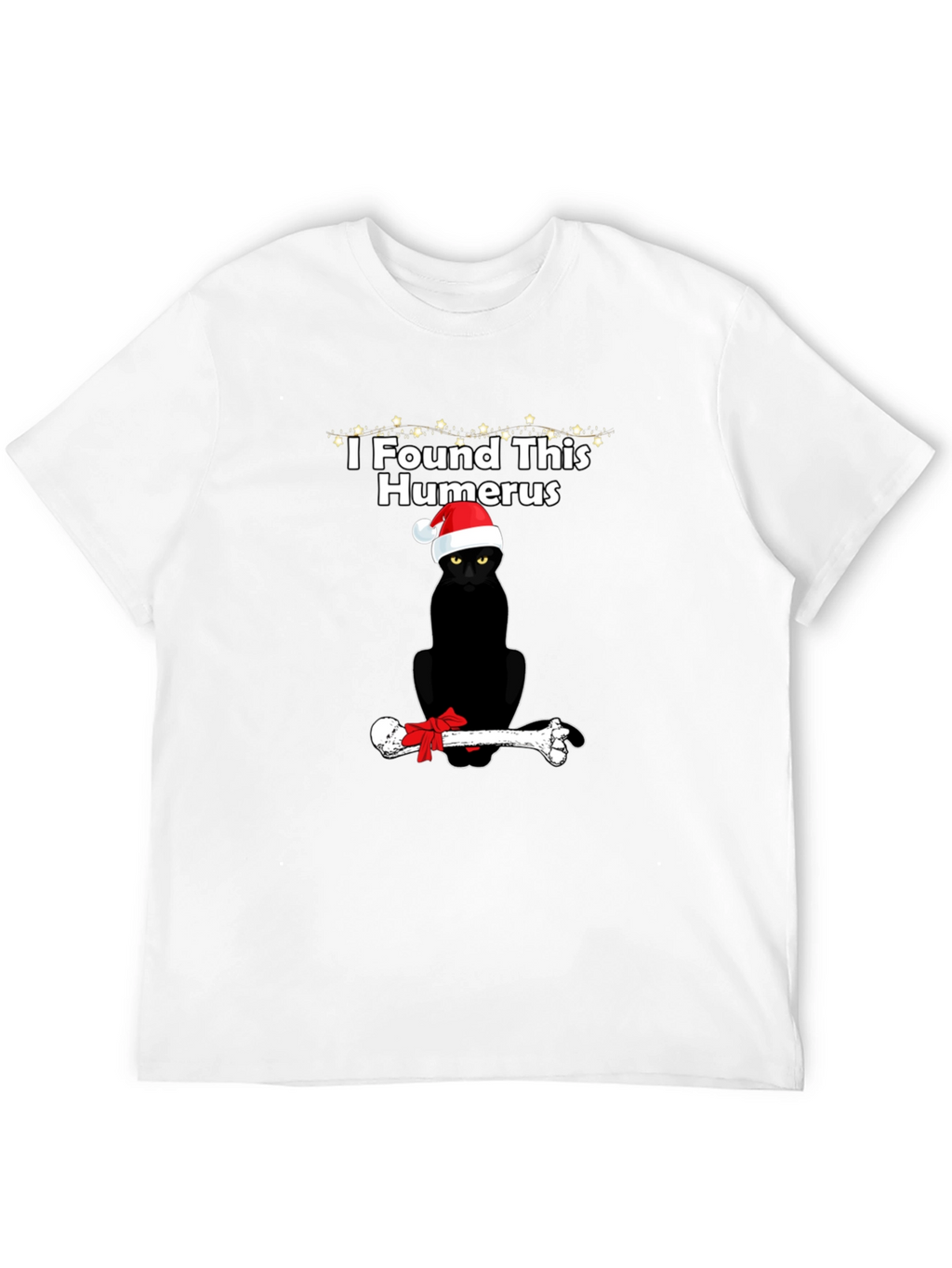 Funny Christmas Cat Humerus T-Shirt