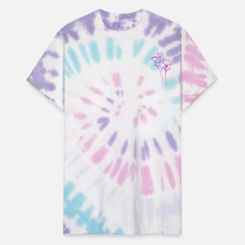 Minimal Flower Outline In Pink