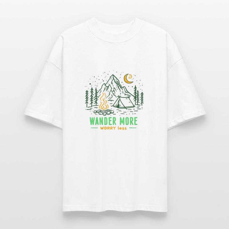 Minimalist Camping Scene Illustration With Hand