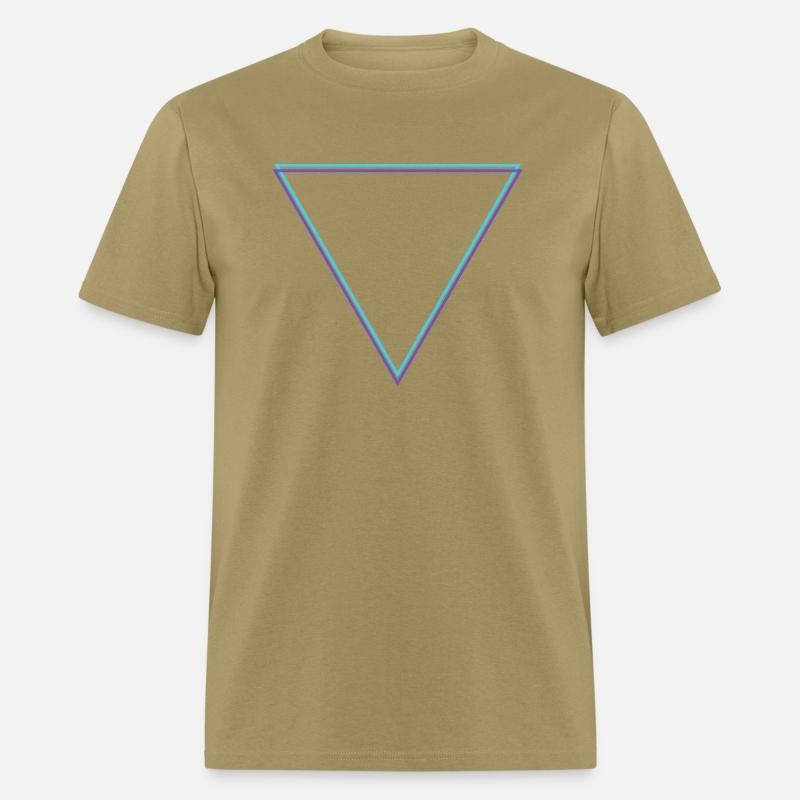Minimalist Inverted Triangle Geometric Neon