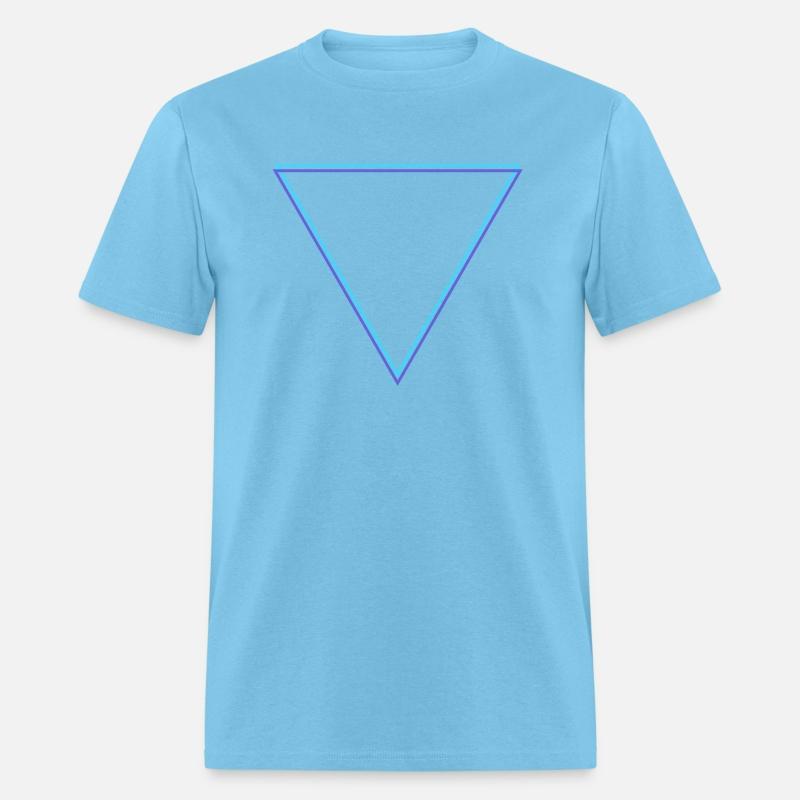 Minimalist Inverted Triangle Geometric Neon