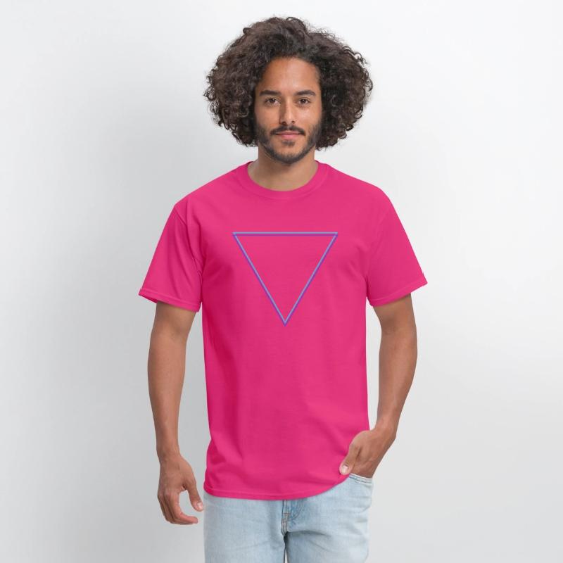 Minimalist Inverted Triangle Geometric Neon
