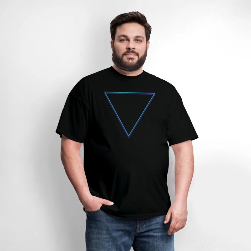 Minimalist Inverted Triangle Geometric Neon