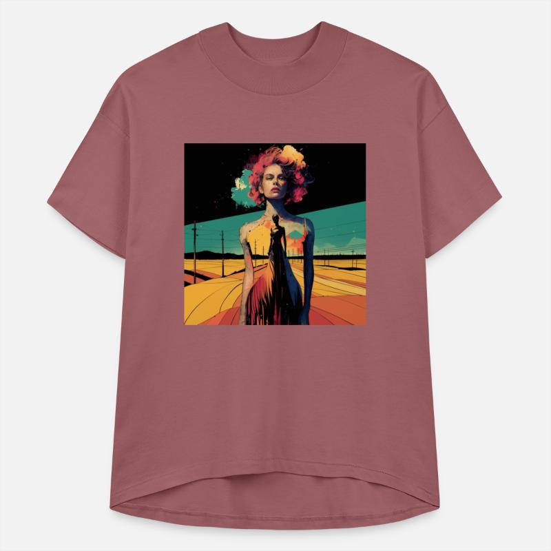 Minimalist watercolor painting T shirt