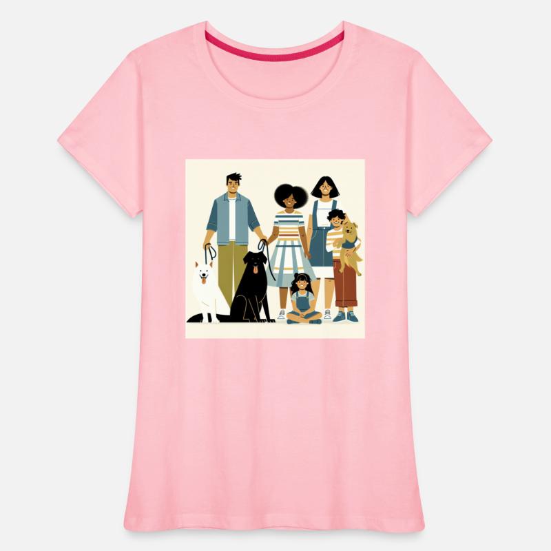 Minimalistic Family with Dogs