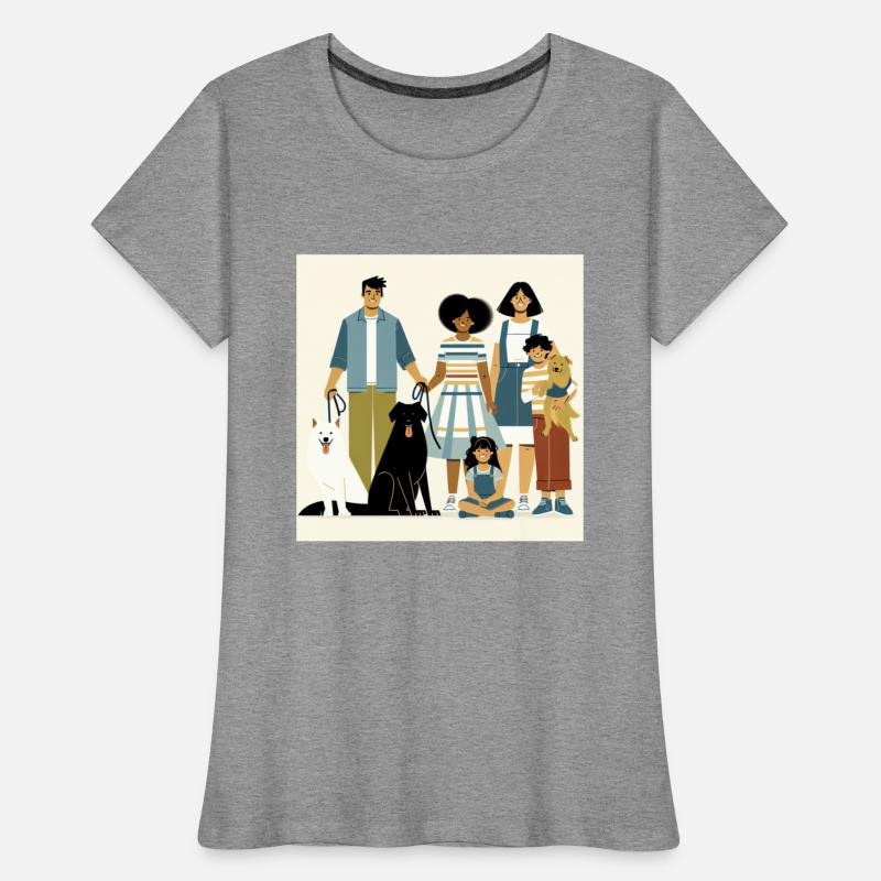 Minimalistic Family with Dogs