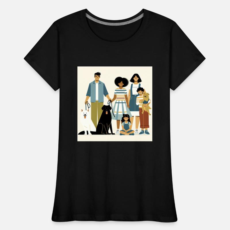 Minimalistic Family with Dogs