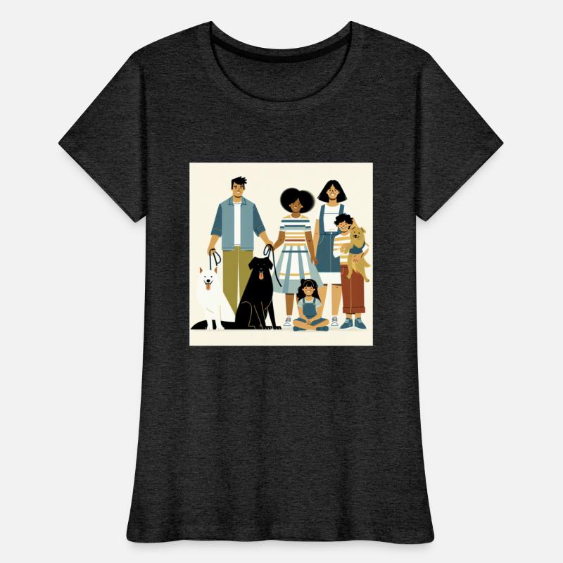 Minimalistic Family with Dogs