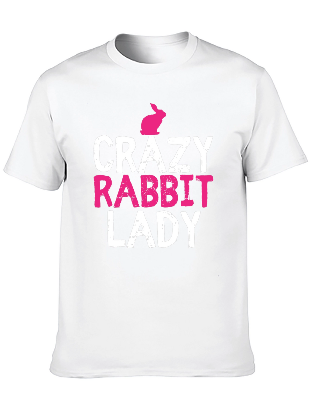 Crazy Rabbit Lady T-Shirt - Funny Animal Lover Tee