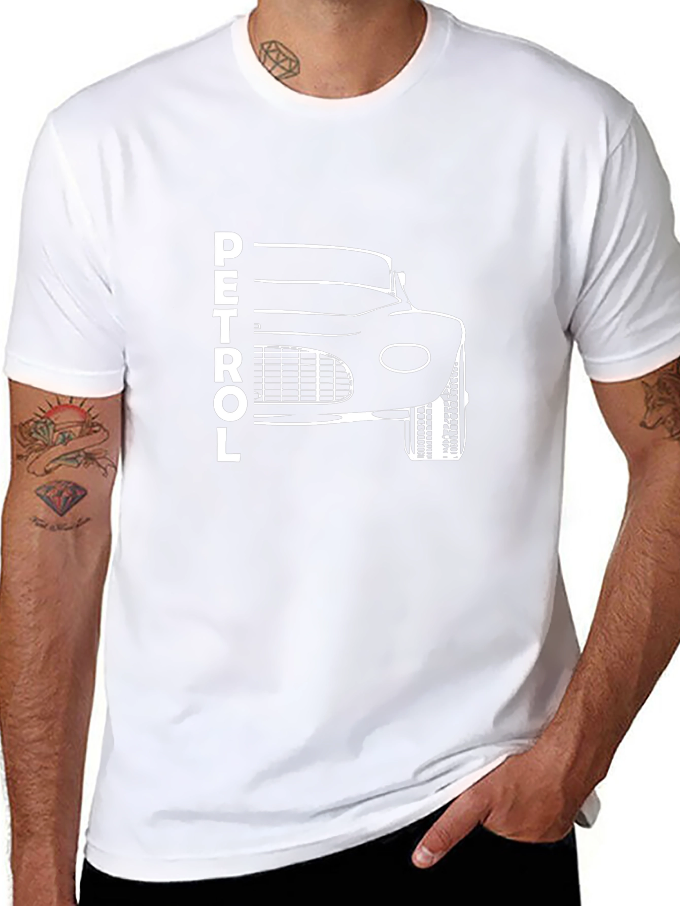 Petrol Car Graphic Tee - Cool Automotive Shirt