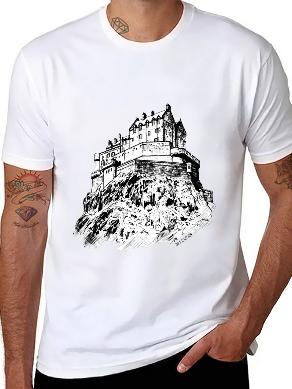 Edinburgh Castle Graphic T-Shirt