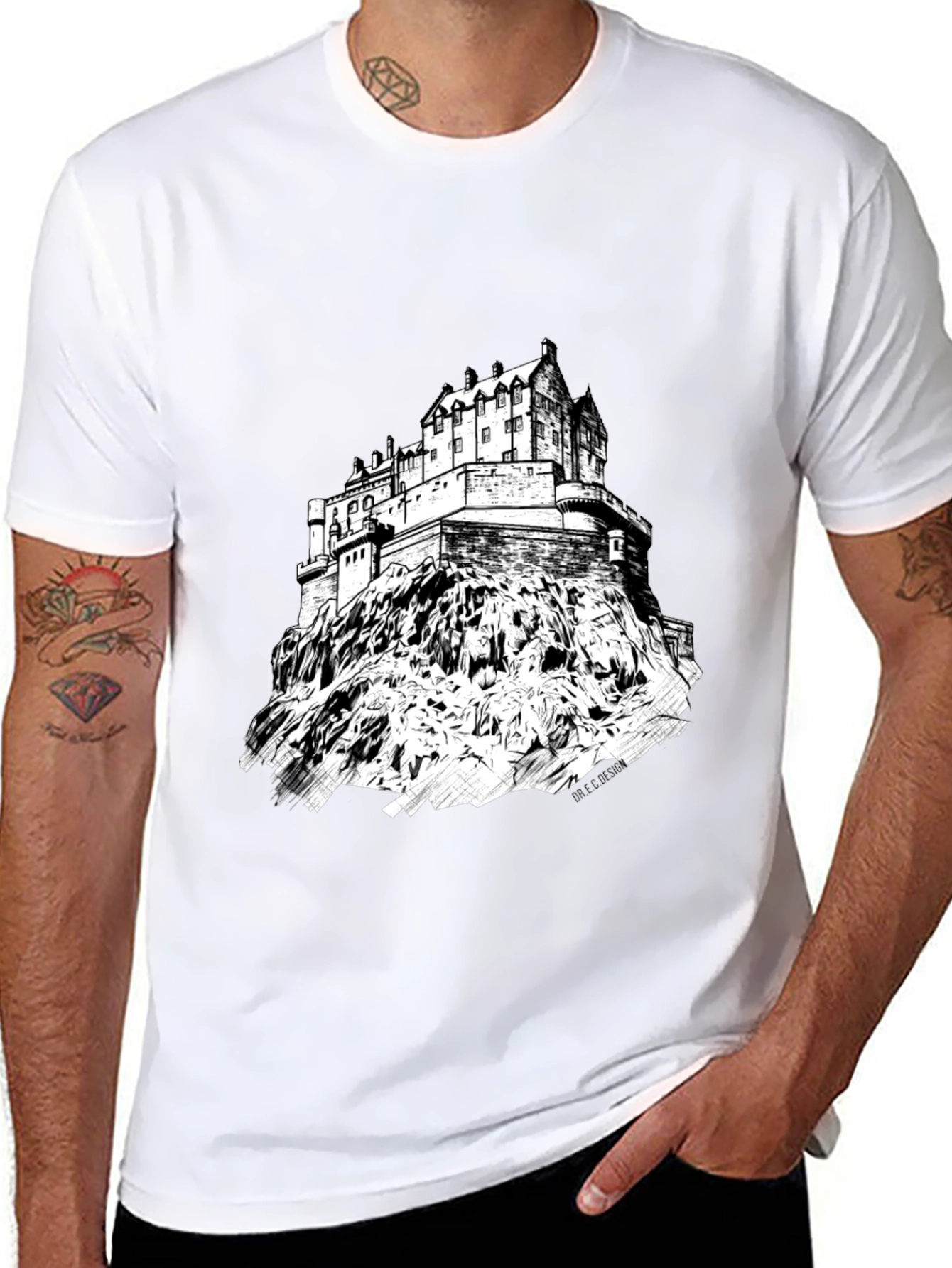 Edinburgh Castle Graphic T-Shirt