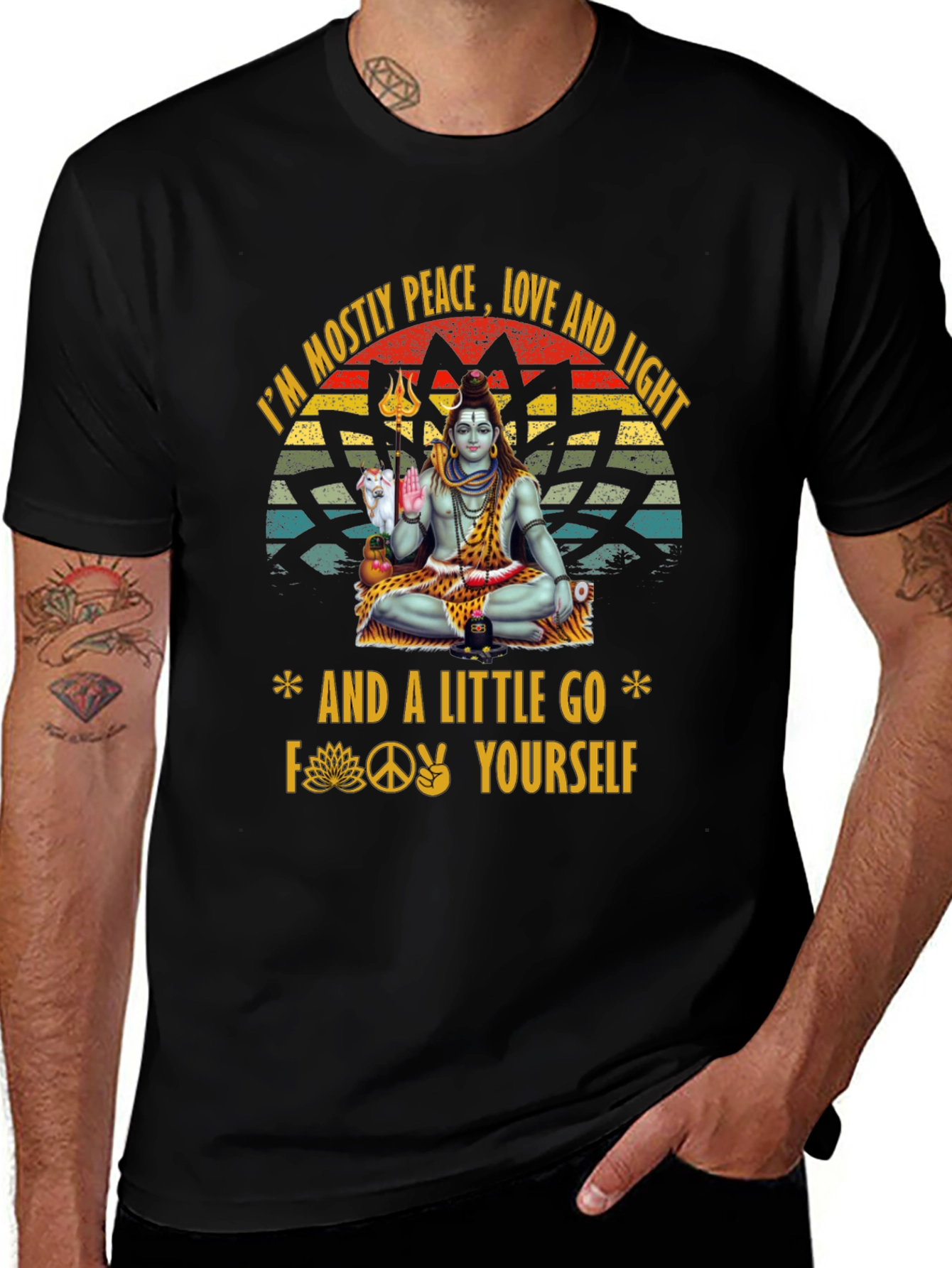 Peace Love and Light Graphic T-Shirt