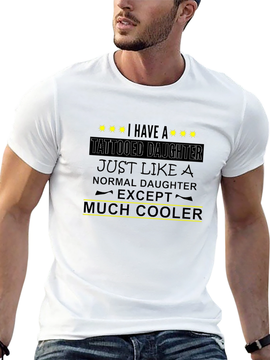 Tattooed Daughter Cool Dad T-Shirt