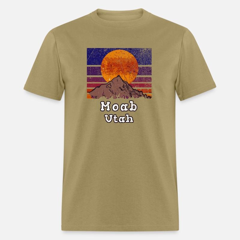 Moab Utah With Mountain Sunset Scene