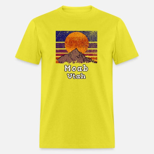 Moab Utah With Mountain Sunset Scene