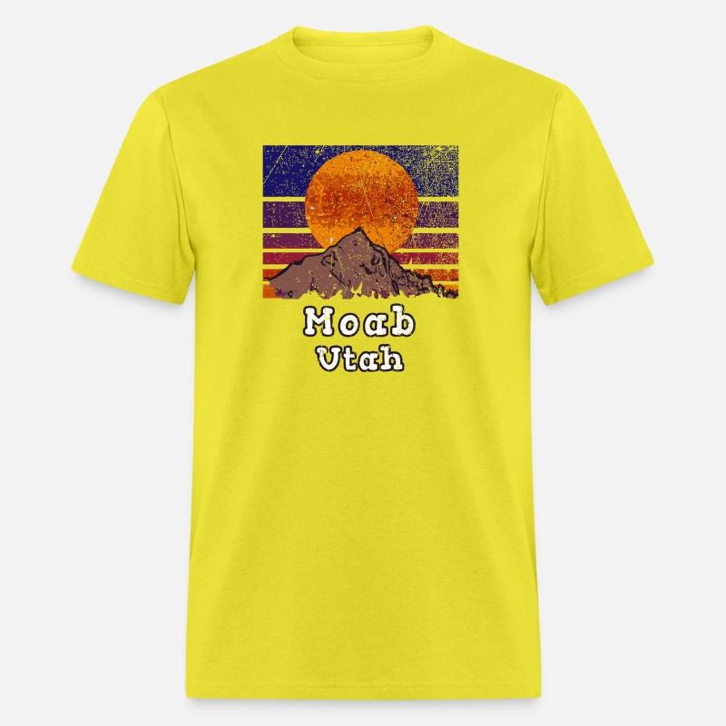 Moab Utah With Mountain Sunset Scene