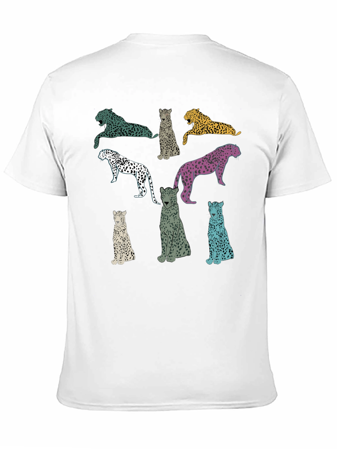 Leopard Print Graphic Tee - Unique Design