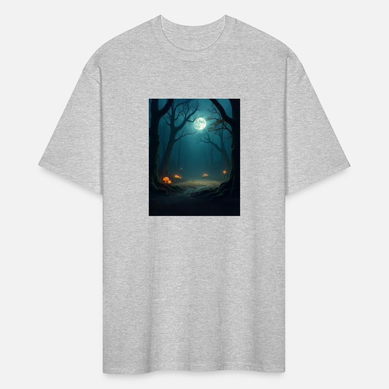 Moonlit Forest Arena – Dark Fantasy Battle T-Shirt