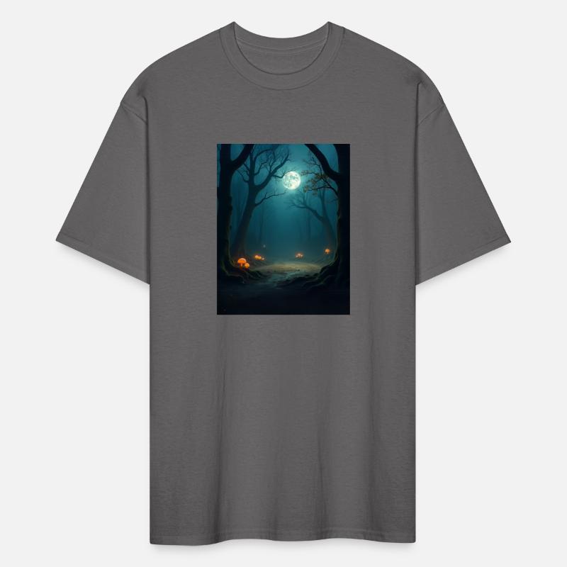 Moonlit Forest Arena – Dark Fantasy Battle T-Shirt