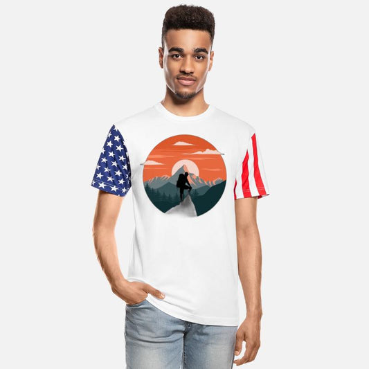 Mountain hikers flat