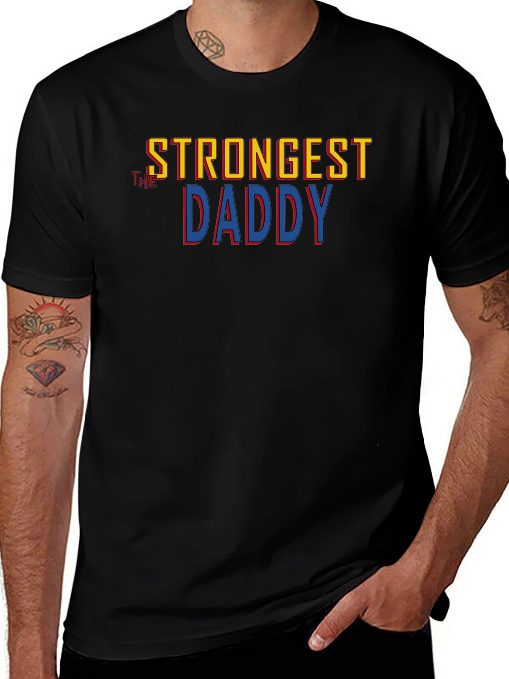 Strongest The Daddy Graphic Tee - Black