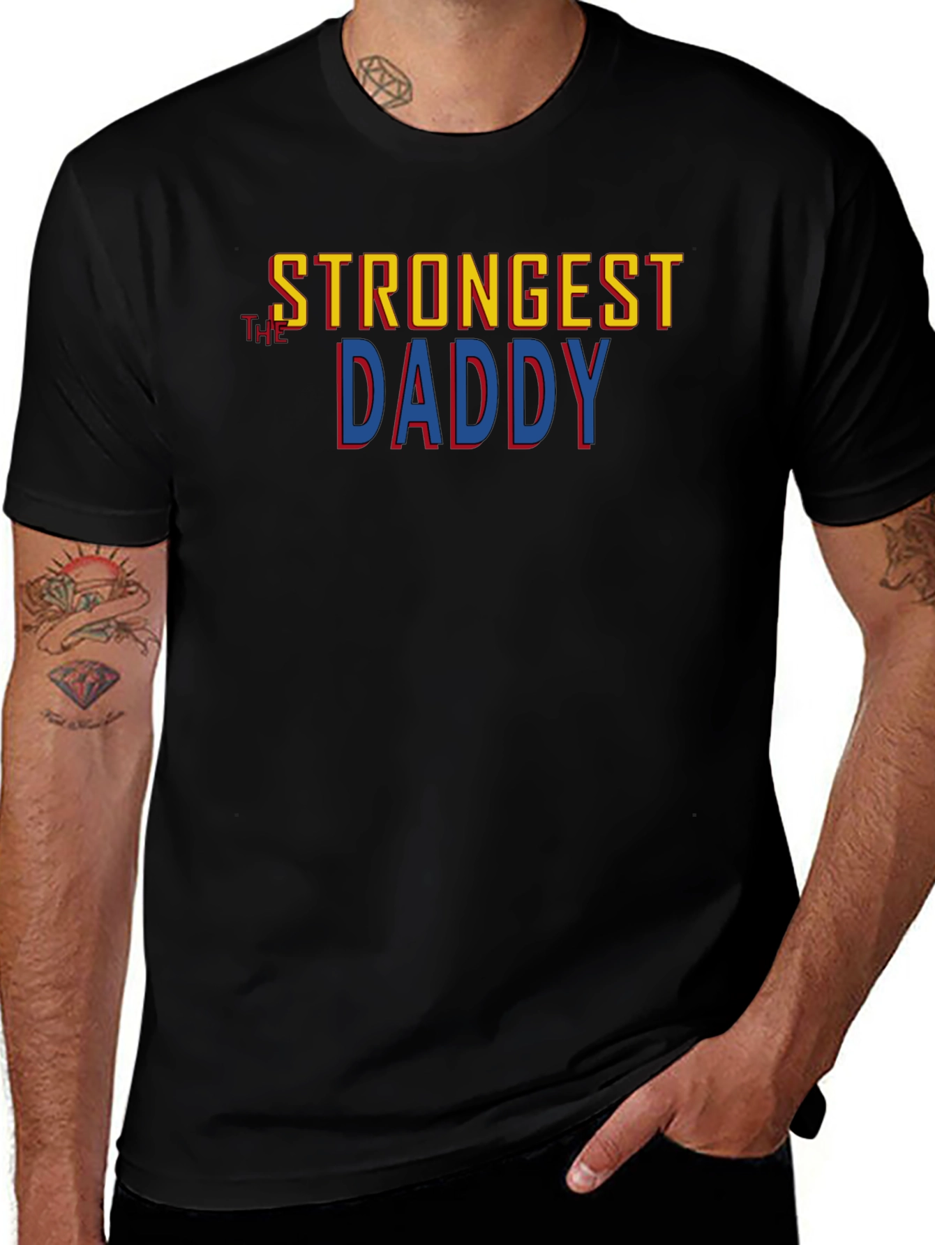 Strongest The Daddy Graphic Tee - Black