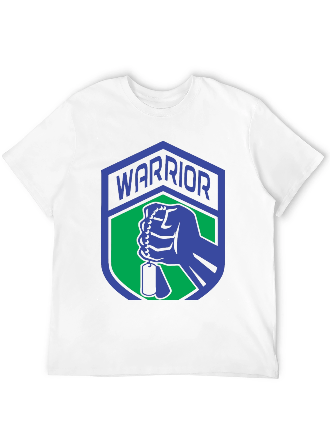 Warrior Graphic Print Mens Black T-Shirt