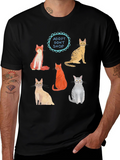Adopt Dont Shop Cat Graphic T-Shirt