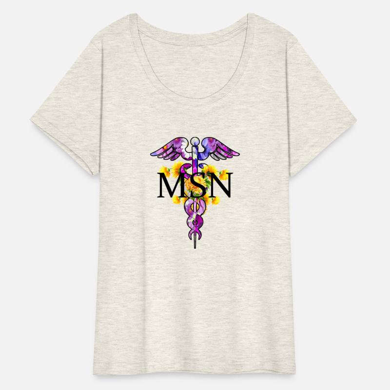 Msn Masters Of Science In Nursing Caduceus With Fl