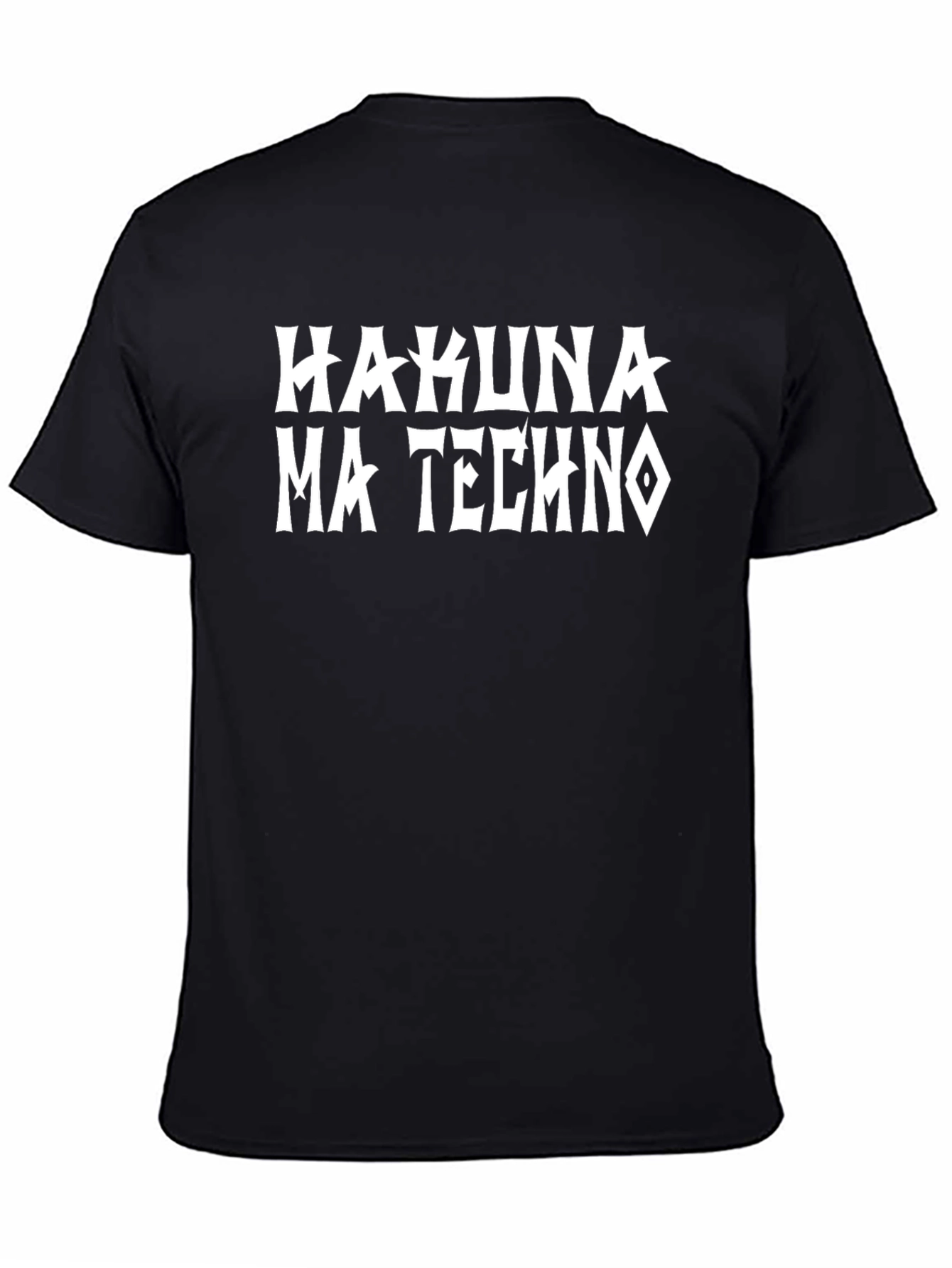Hakuna Ma Techno Black T-Shirt - Trendy Graphic Tee