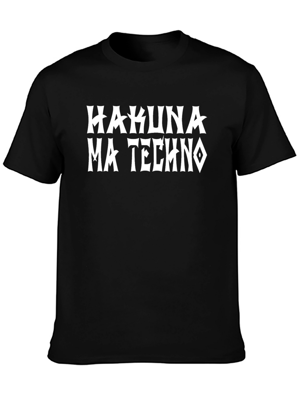 Hakuna Ma Techno Black T-Shirt - Trendy Graphic Tee