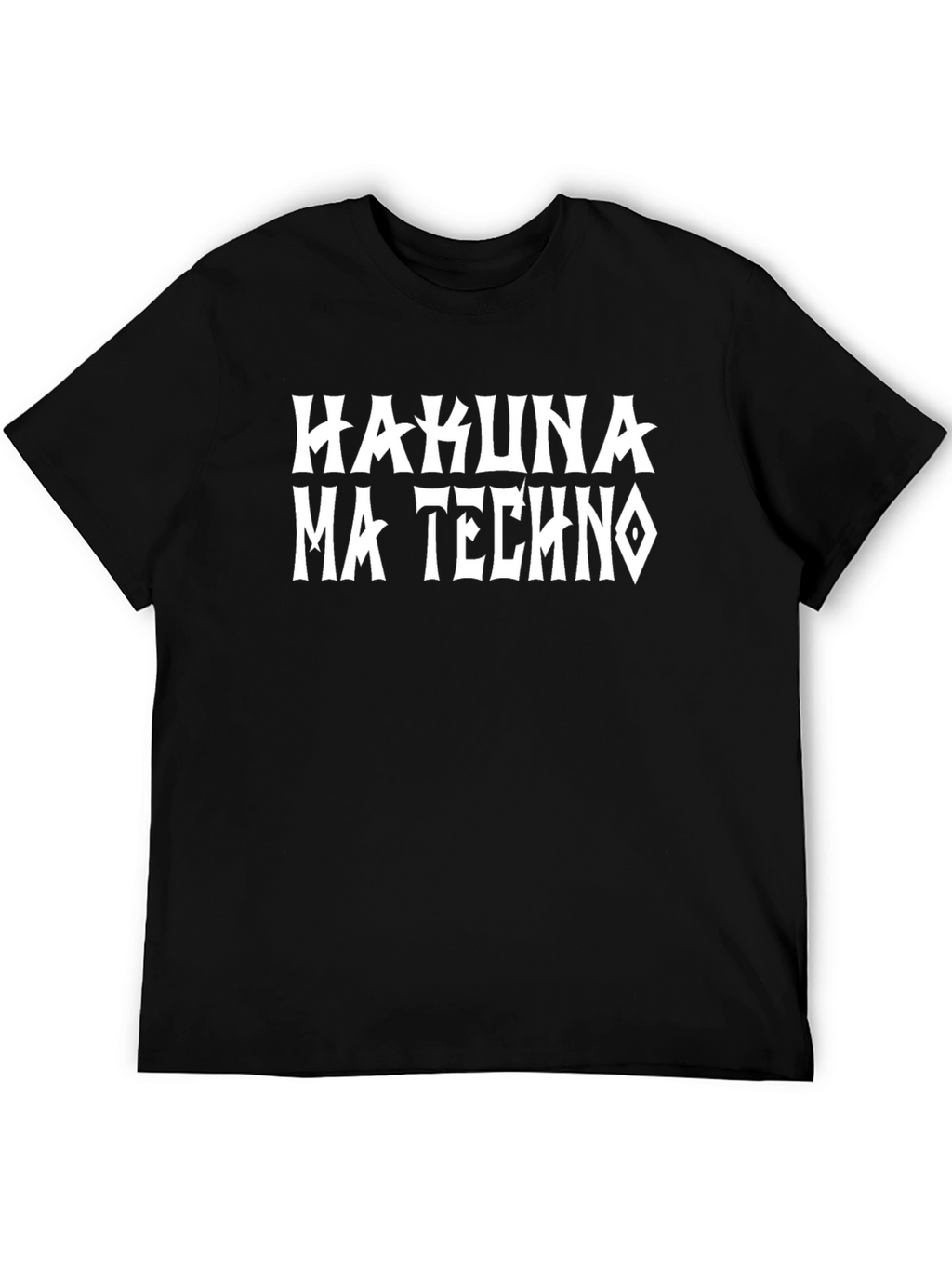 Hakuna Ma Techno Black T-Shirt - Trendy Graphic Tee