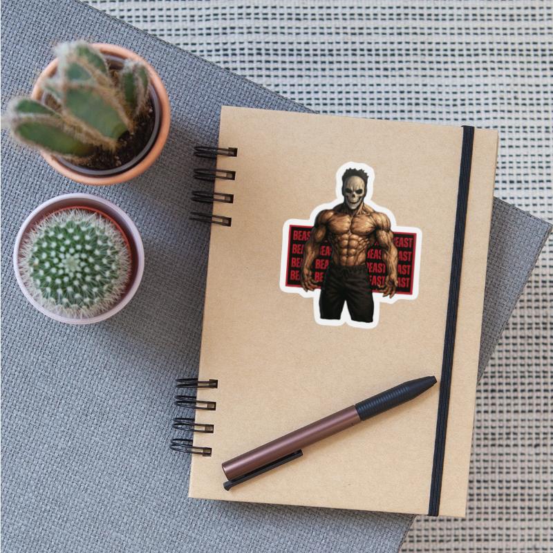 Muscular Skull Beast Illustration