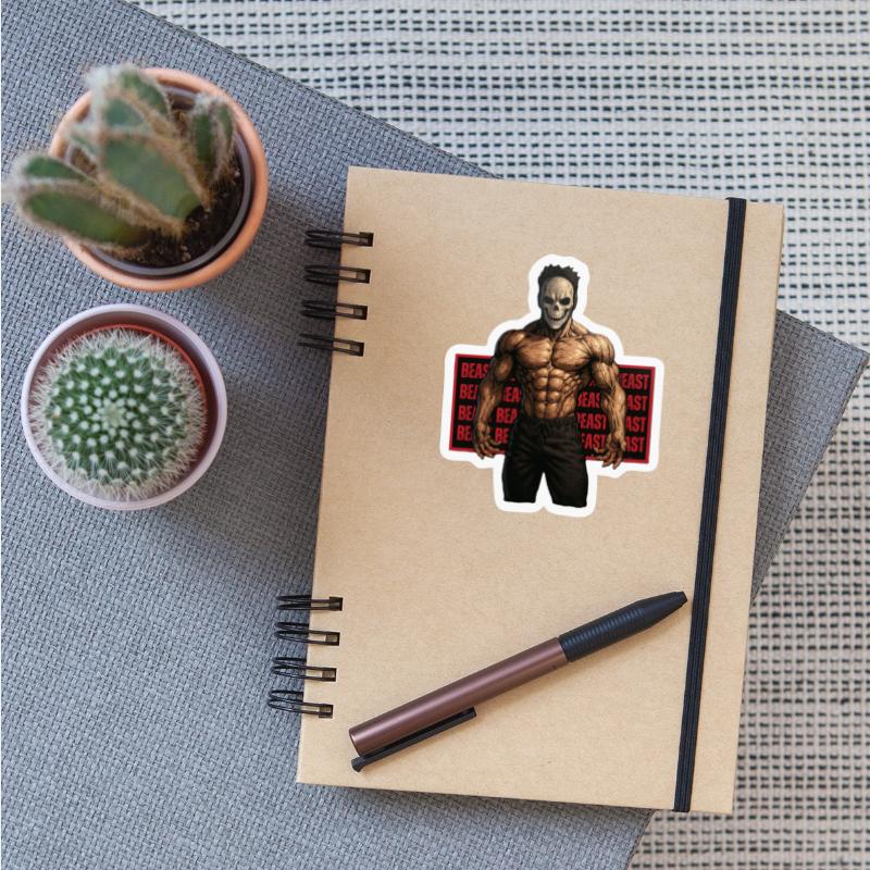 Muscular Skull Beast Illustration