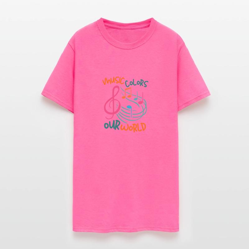 music colors our world colorful text and notes