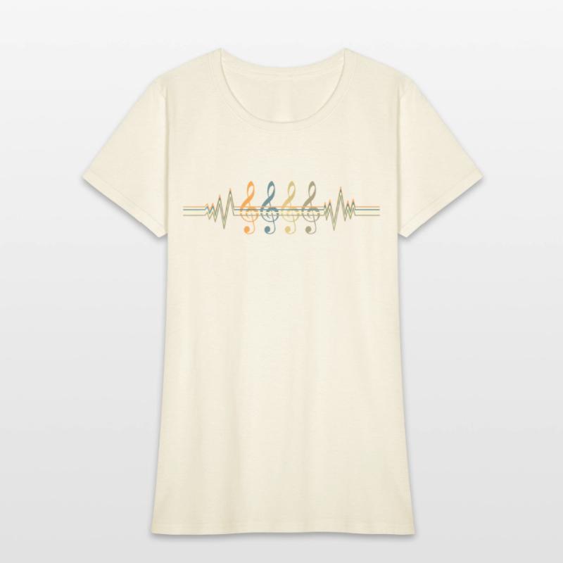 Music Notes Heartbeat Music Lover