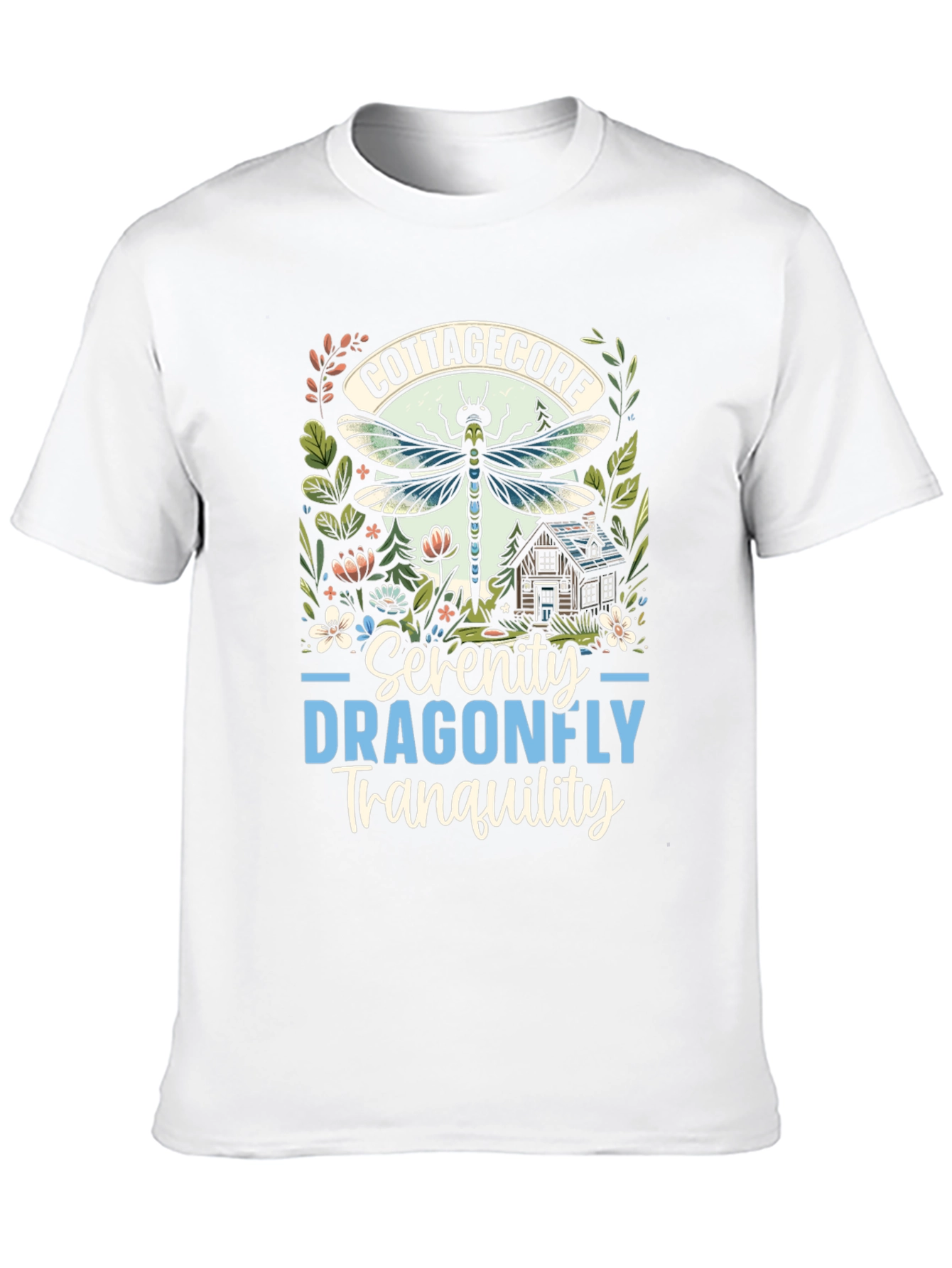 Cottagecore Dragonfly Tranquility T-Shirt