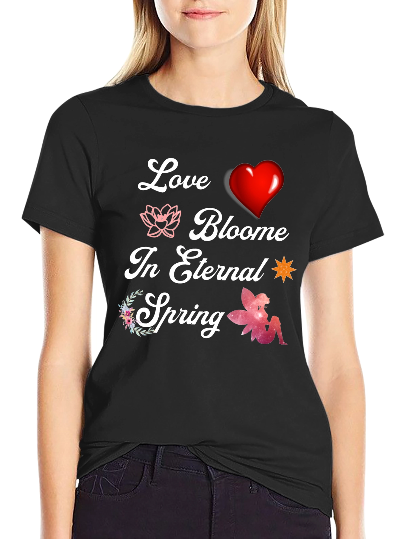 Love Blooms T-Shirt - Eternal Spring Design