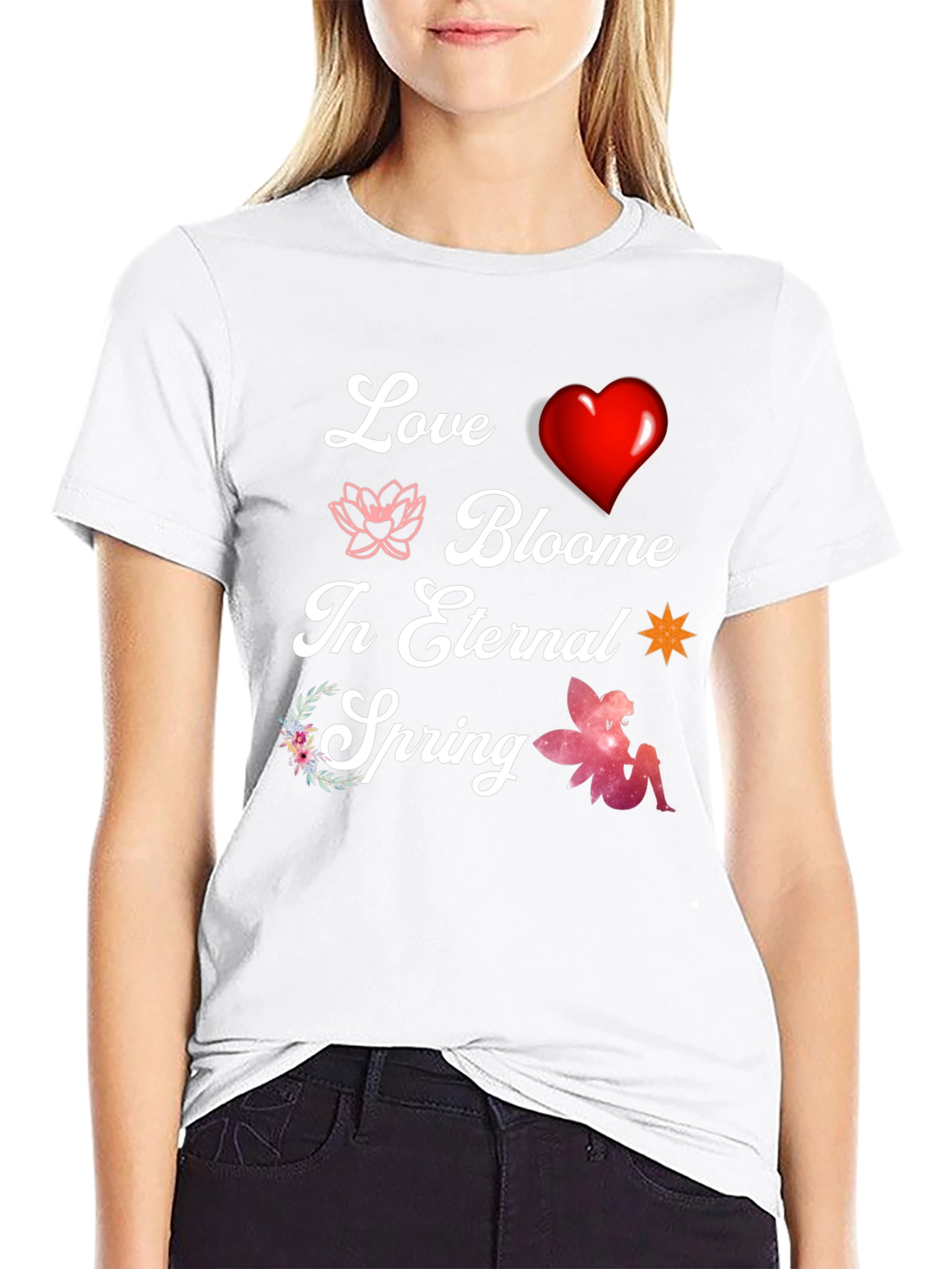 Love Blooms T-Shirt - Eternal Spring Design