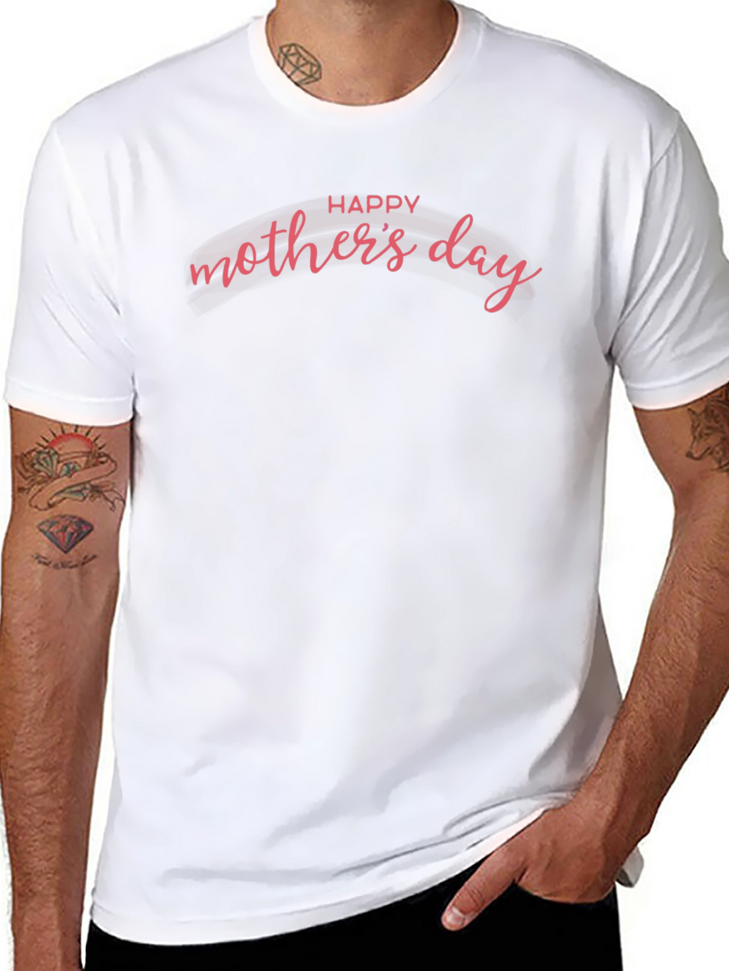 Happy Mothers Day Graphic Tee - Black