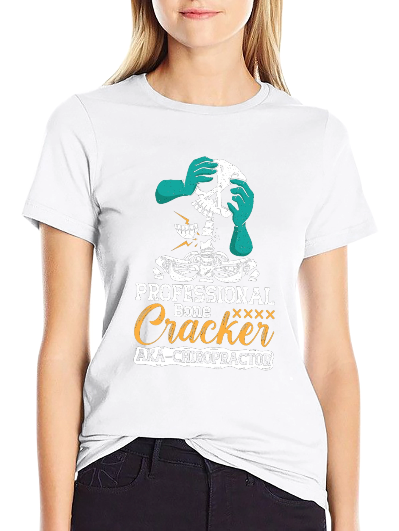 Chiropractor Skeleton T-Shirt - Professional Bone Cracker Tee